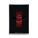 The Batman - New Bat Design A4 Size Wall Poster (With Frame)