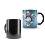 DC Comics- Wonder Woman Fight Like A Girl "Morphing Magic Heat Sensitive Mug