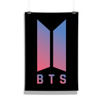 BTS - Gradient Logo Design Wall Poster