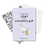 Friends Tv Series - Joey to my Chandler Card With A Pack of 4 Ferrero Rocher Chocolate Set