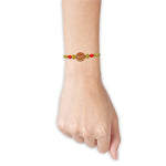 Rakhi - Set of 12 Mini Om Design Dora Rakhi For Raksha Bandhan