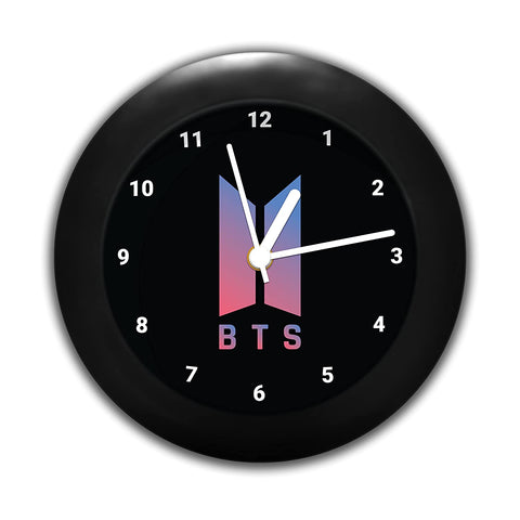BTS - Gradient Logo Design Table Clock
