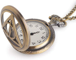 Harry Potter Embossing Analog Pocket Watch with Chain