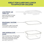 Premium Lunch Box - Microwave, Dishwasher & Freezer Safe | Set of 2 containers | 320 ML Each