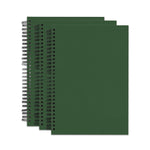 Set Of 3 Dark Green Color Ruled A5 Wiro Bound Notebooks