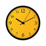 Honey Bubbles Design Round Wall Clock