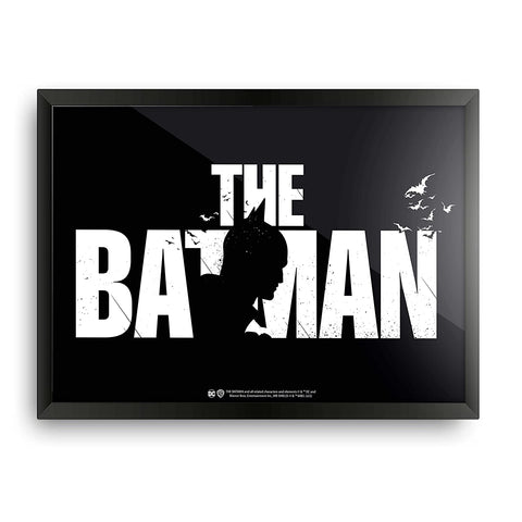 The Batman - The Batman Retro Design A4 Size Wall Decor Poster (With Frame)