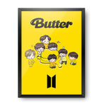 BTS - Butter Chibi Design Wall Poster