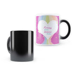 Unicorn - Princess Kisses Design Heat Sensitive Magic Coffee Mug