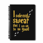 Harry Potter Pack Of 2 (Solemnly Swear + Infographic Grey) A5 Notebooks