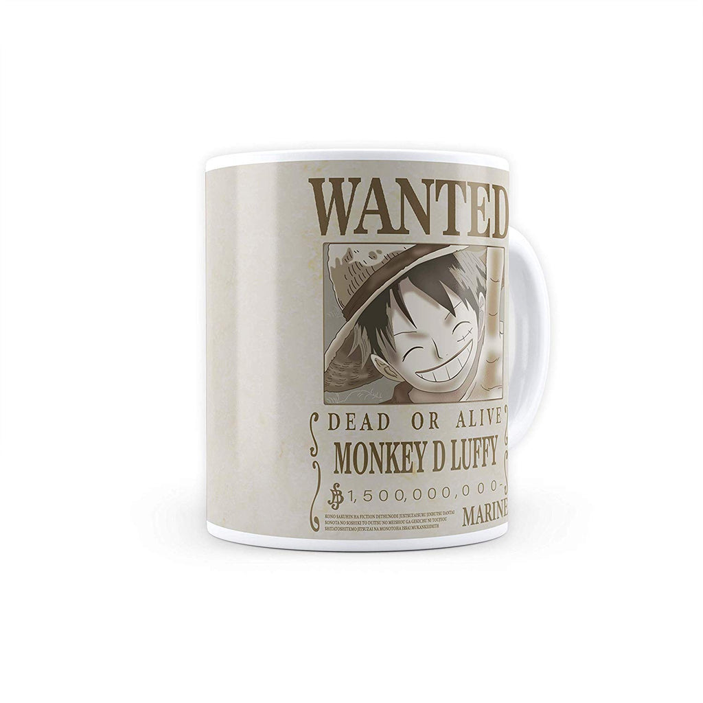 One Piece Luffy Wanted Poster 16oz Travel Mug