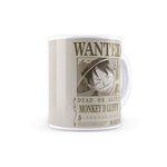 Anime-One Piece Monkey D Luffy Wanted Poster Coffee Mug