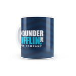 The Office - Dunder Miflin Blue Logo Design Ceramic Coffee Mug