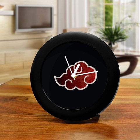 Naruto Akatsuki Logo Table Clock