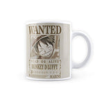 Anime-One Piece Monkey D Luffy Wanted Poster Coffee Mug