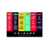 Friends TV Series Pack of 4 Rectangular Fridge Magnet