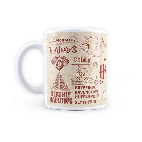 Harry Potter Infographic Red - Coffee Mug