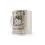 Anime-One Piece Monkey D Luffy Wanted Poster Coffee Mug
