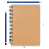 brown colour notebook