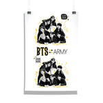 BTS - Army Black Design Wall Poster