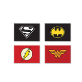 DC Comics Pack of 4 Rectangular Fridge Magnet