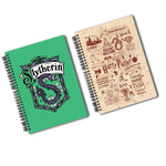 Harry Potter Pack of 2 (Infographic Red + Slytherin) A5 Notebook