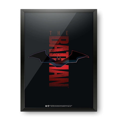 The Batman - New Bat Design A4 Size Wall Poster (With Frame)