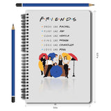 Friends TV Series  Combo set ( 1 Umbrella Notebook and 1 Magnetic Bookmark )