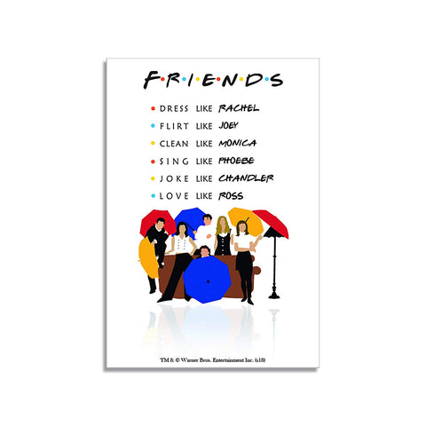 Friends TV Series Umbrella Rectangular Fridge Magnet