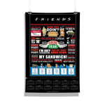 Friends TV Series - Quotes Wall Poster Calendar 2022 - 2023