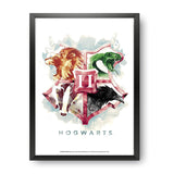 Harry Potter - Grunge House Crest Design Wall Poster