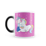 Unicorn - Princess Kisses Design Heat Sensitive Magic Coffee Mug