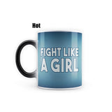 DC Comics- Wonder Woman Fight Like A Girl "Morphing Magic Heat Sensitive Mug
