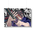 Demon Slayer - Moon Breather - Kokushibo Design poster Best Gift For Demon Slayer Fans