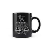 Harry Potter - Triangle Design Premium Black Patch Coffee Mug 350ml