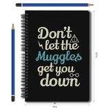 Harry Potter combo set ( 1 Muggles Notebook and 1 Magnetic Bookmark )