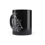 Harry Potter - Triangle Design Premium Black Patch Coffee Mug 350ml