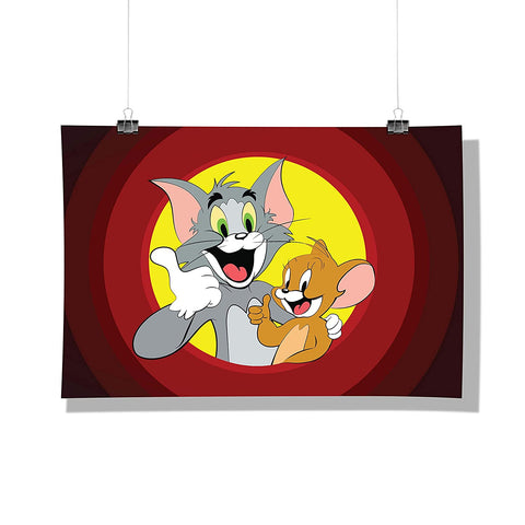 Tom and Jerry Duo Design  Wall Poster