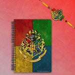 Harry Potter - Set Of House Crest Notebook & Designer Rakhi