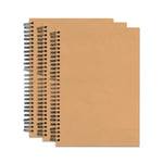 Set Of 3 Brown Color Ruled A5 Wiro Bound Notebooks