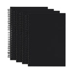 black combo pack of 4 notebooks