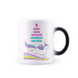 Unicorn - keep Calm Heat Sensitive Magic Coffee Mug