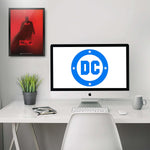 The Batman - Red Rain Design A4 Size Wall Decor Poster (With Frame)