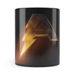 DC Comics - Black Adam Logo Design Premium Black Patch Coffee Mug