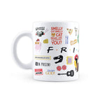 Friends TV Series Infographic White- Coffee Mug