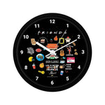 Friends TV Series - New Infographic 2022 Wall Clock