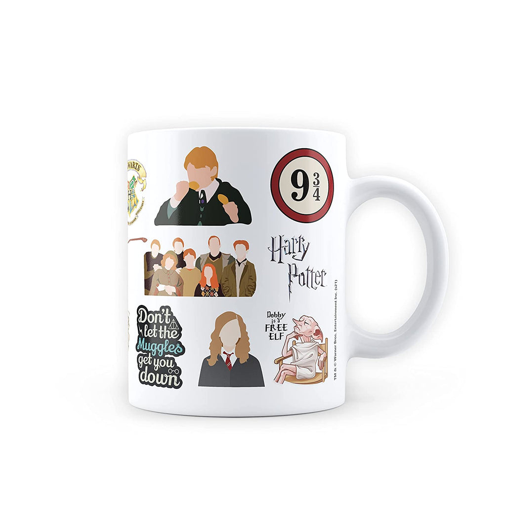 Harry Potter 14oz Mug Ceramic Chibi Characters Coffee Cup Drink Display