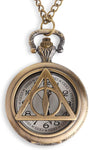Harry Potter Embossing Analog Pocket Watch with Chain