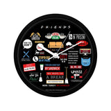 Friends Infographic Wall Clock