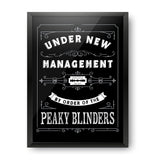 Peaky Blinders - Under New Management Design Wall Poster